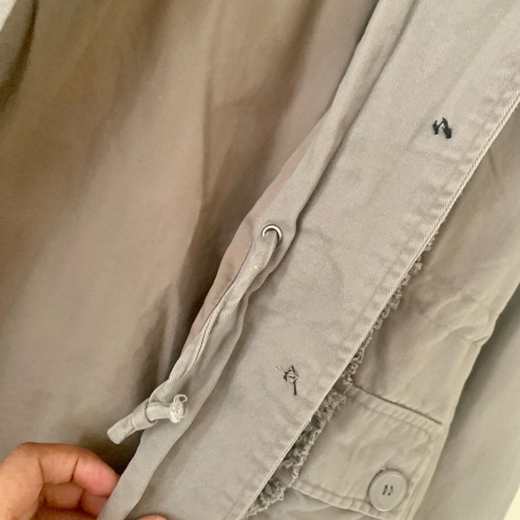 Vintage Women khakhi utility Jacket with adjustable string - Picture 5 of 10